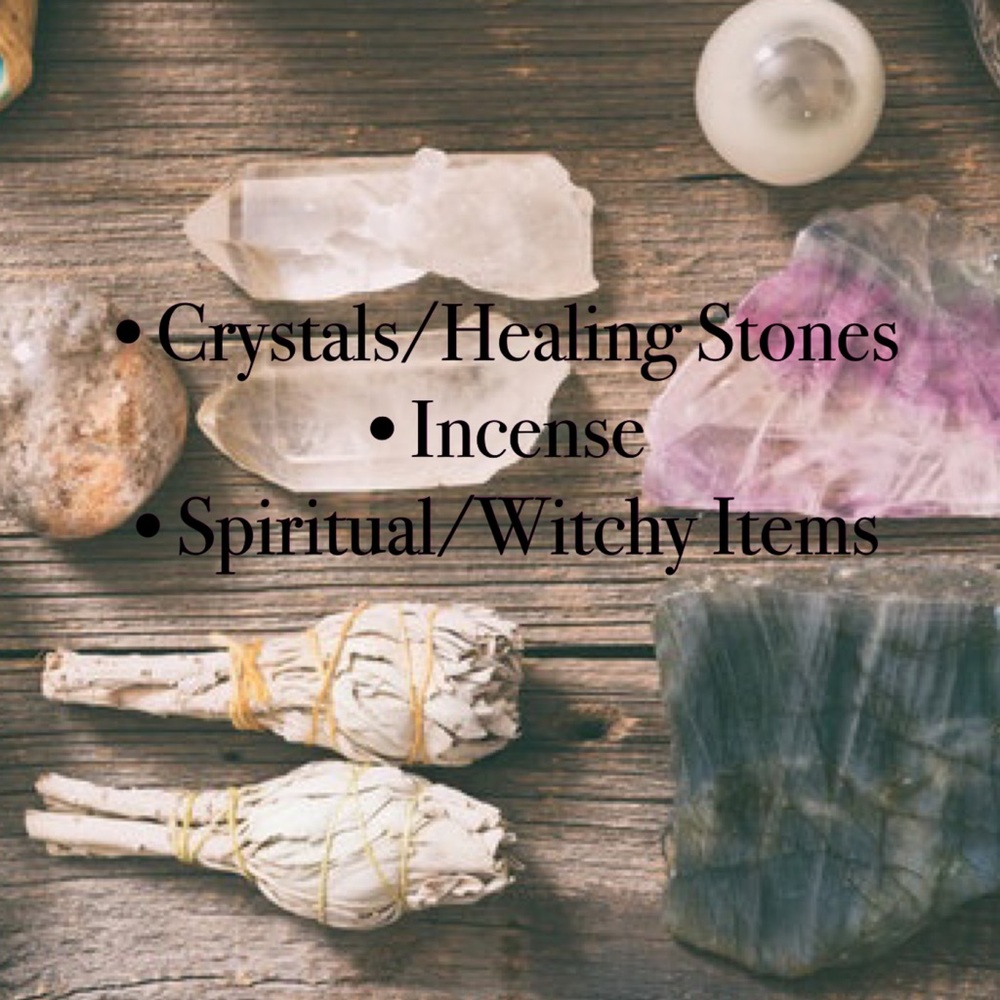 Crystals / Healing Stones, and Spiritual/Witchy Items Section